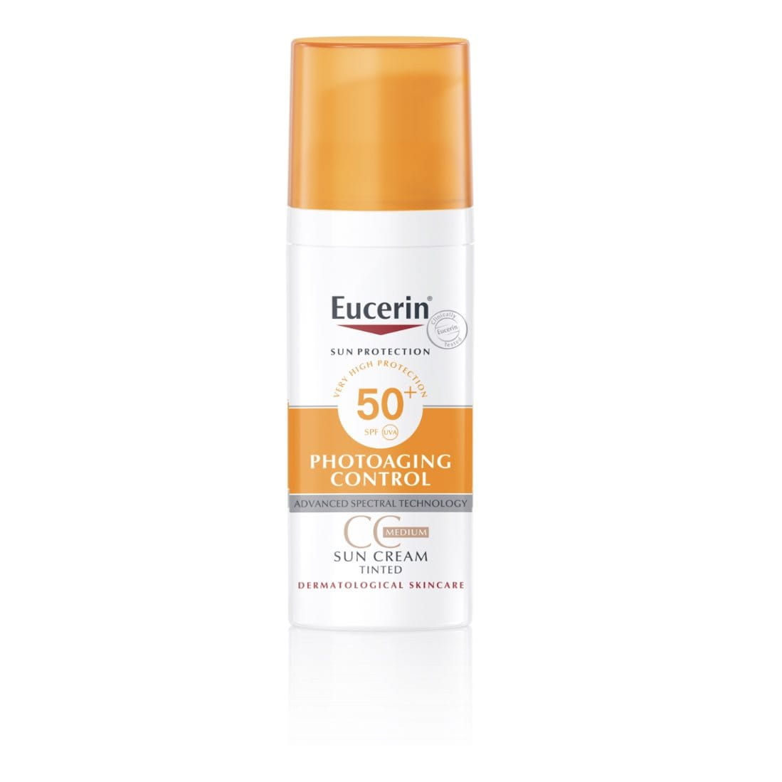 Eucerin sunscreen tinted & with SPF 50+ Eucerin